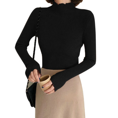 Suéter Cuello Semialto para Mujer - Básico Versátil - Image 13