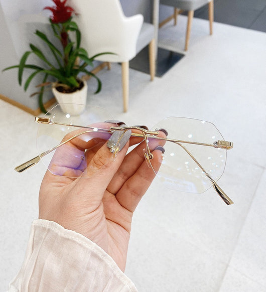 Gafas Sin Marco Doradas - Diseño Elegante para Hombre - Image 6