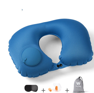 Almohada Cervical Inflable Portátil en Forma de U para Viajes - Image 12