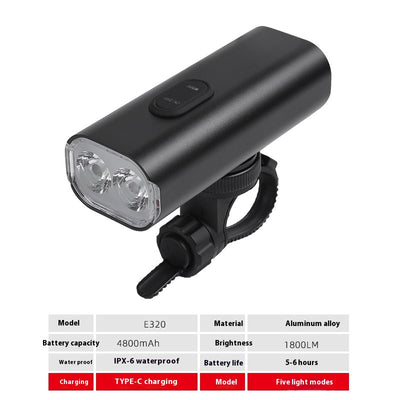 Faro Delantero USB Recargable para Bicicleta - Kit Completo de Iluminación - Image 5