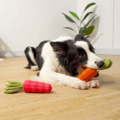 Juguete Masticable para Mascotas Zanahoria Resistente con Sonido - Image 3