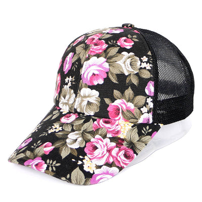 Gorra de Béisbol Floral para Mujer con Red Abierta - Image 15