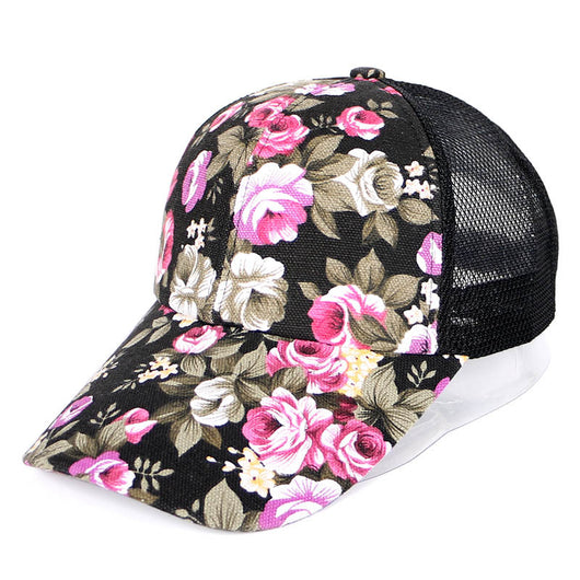 Gorra de Béisbol Floral para Mujer con Red Abierta - Image 15