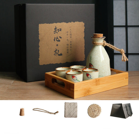 Set Calentador de Sake Retro Japonés con Tazas de Cerámica - Image 32