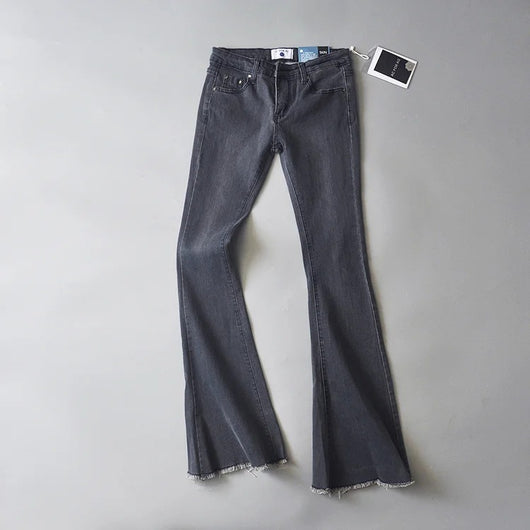 Pantalones Acampanados Denim Stretch Tendencia Mujer - Image 3