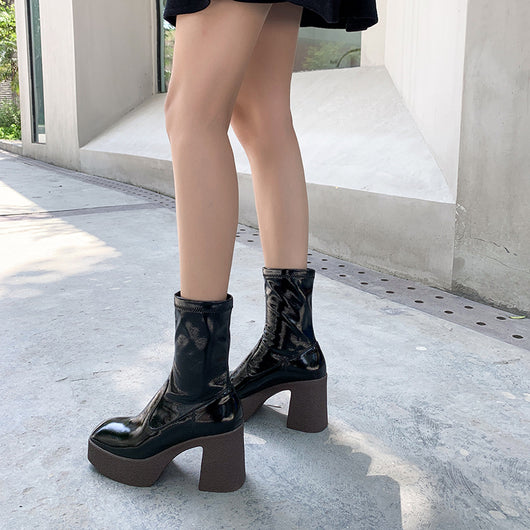 Botas Martin con Punta Cuadrada y Plataforma - Image 12