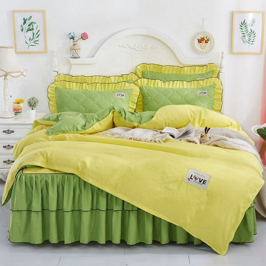 Juego Completo de Cama Acolchado Otoño-Invierno: Sábana, Cubrecama Princesa y Funda Nórdica - Image 6