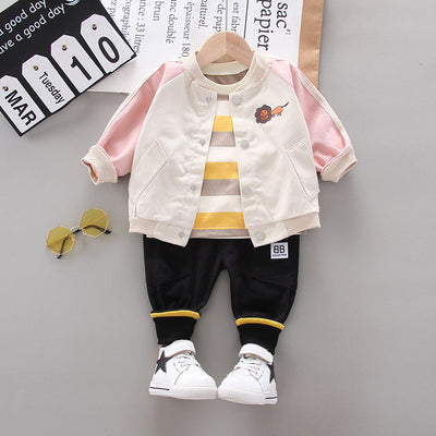 Conjunto de Pijama Infantil Estampado León Otoñal - Image 7