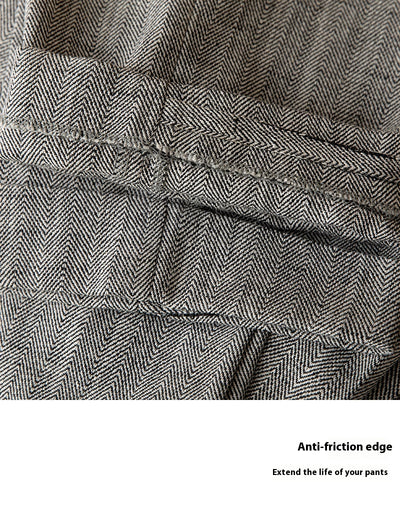 Pantalones Rectos de Cintura Alta en Algodón y Lino Transpirable - Image 13