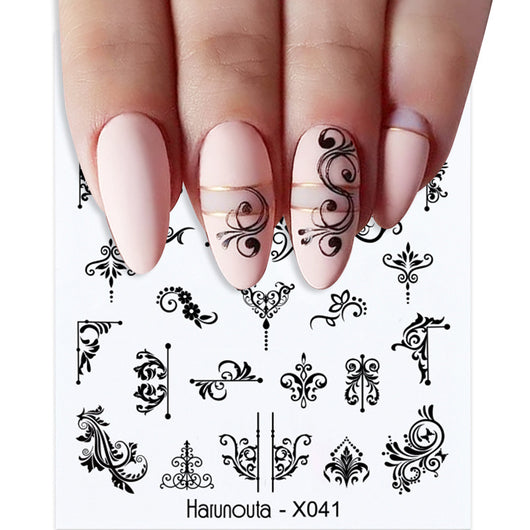 Stickers de Uñas Mariposas, Flores y Hojas - Diseños Artísticos - Image 30