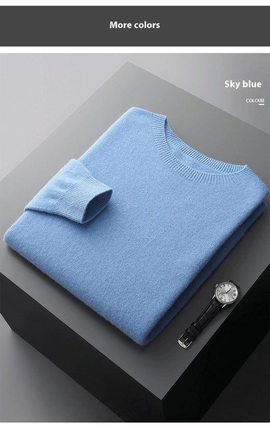 Suéter Interior Básico Cuello Redondo para Hombre Adulto Mayor - Image 38