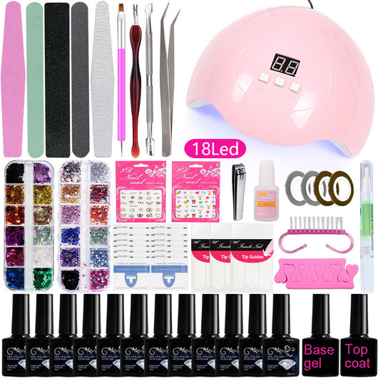 Kit Completo de Manicura con Lámpara UV LED para Uñas - Ideal para Principiantes - Image 8