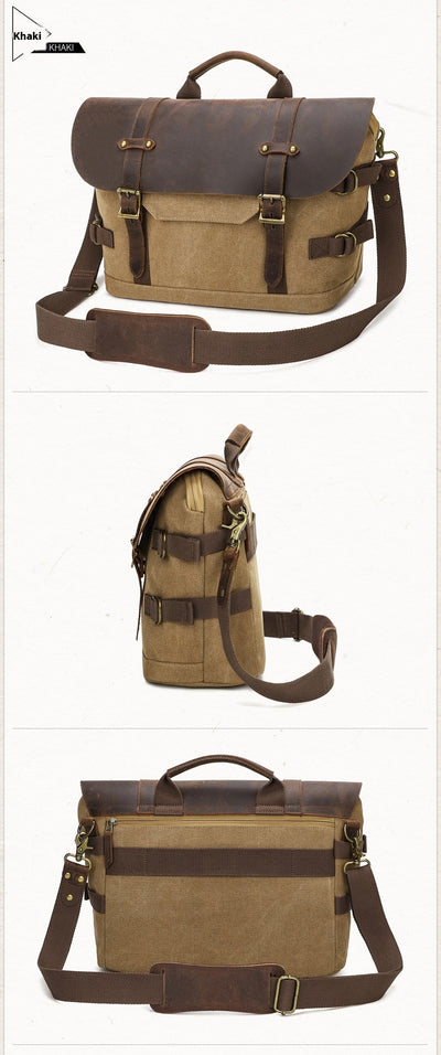 Bolsa Mensajero de Lona para Hombre - Estilo Casual - Image 15