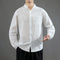 Camisa Juvenil de Algodón y Lino - Diseño Minimalista y Versátil