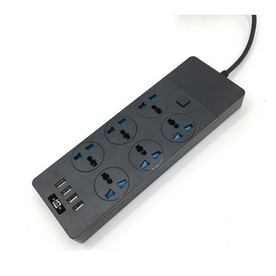 Regleta de Potencia 3000W con 4 Puertos USB y 6 Tomas de Corriente - Image 3