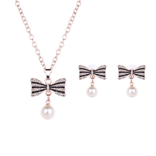 Conjunto de Joyería de Lujo con Moño y Diamantes Completos - Image 5