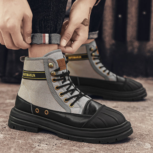 Botas Martin Altas Estilo Británico para Hombre