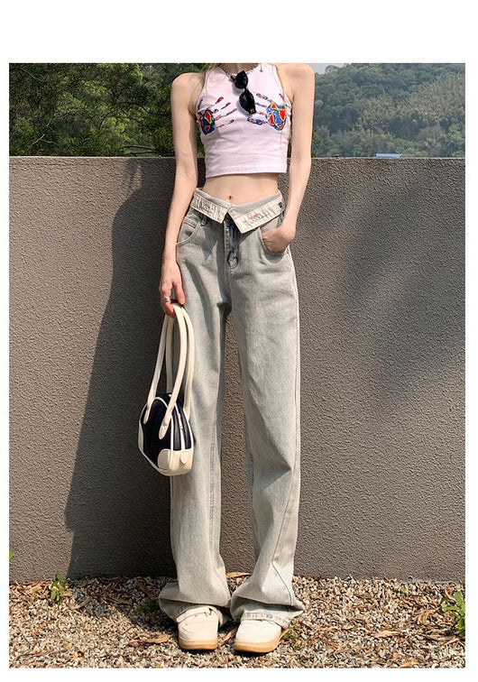 Jeans Rectos Sueltos con Efecto Adelgazante para Mujer - Image 13