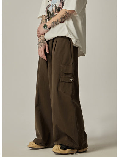 Pantalones Rectos Amplios de Diseño Trendy para Hombre - Versátiles y Cómodos - Image 9