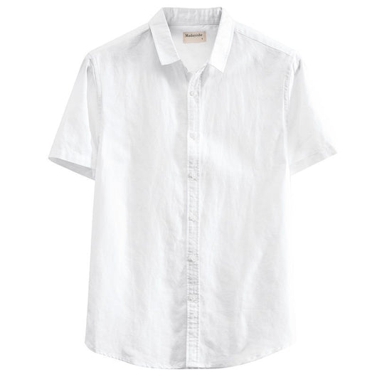 Camisa Casual de Lino con Cuello Cuadrado - Manga Corta Verano - Image 5