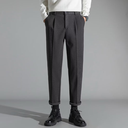 Pantalones Casuales Slim Fit en Lana para Hombre - Image 23