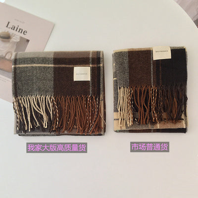 Bufanda de Cachemira Cuadros para Mujer - Estilo y Personalidad - Image 6