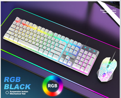 Kit Teclado y Ratón RGB Luminoso Kuiying T6 - Image 15