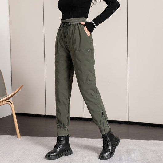 Pantalones Térmicos Deportivos para Mujer en Algodón y Plumón de Pato - Image 8
