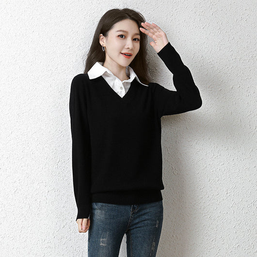 Suéter Holgado Bicolor para Mujer - Diseño Versátil y Cómodo - Image 3