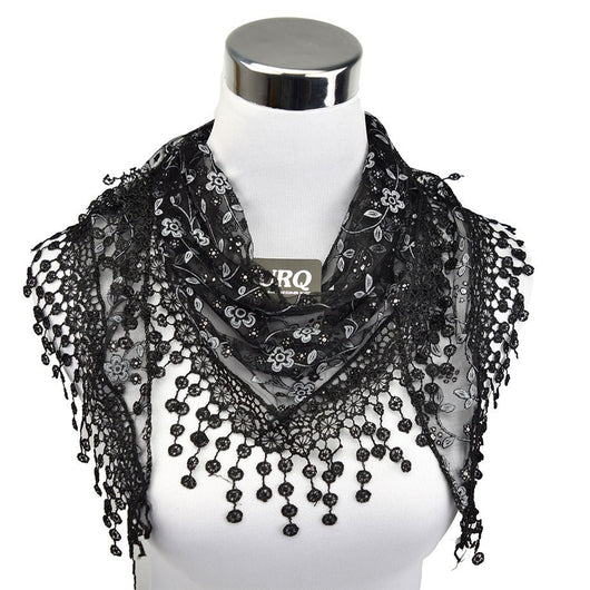 Pañuelo Étnico Floral de Gasa - Kerchief Bohemio Versátil - Image 12