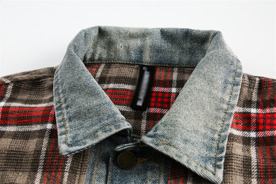 Camisa Cuadros Americana Holgada de Manga Larga para Hombre - Image 10