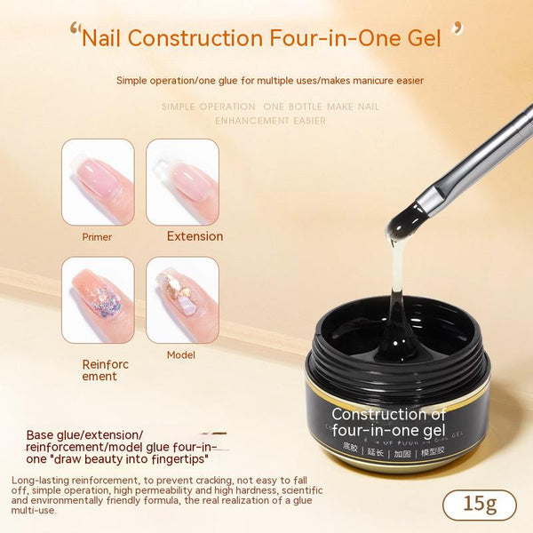 Gel Base Multiusos para Extensiones de Uñas con Moldeado Estructurado