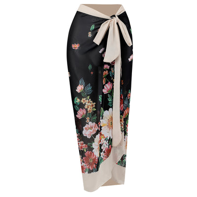 Traje de Baño Retro Una Pieza con Falda de Gasa - Image 37