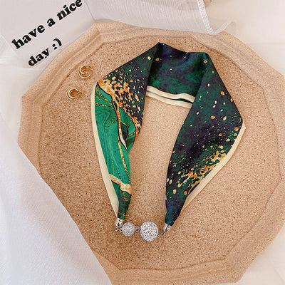 Pañuelo de Seda con Cierre Magnético - Protección y Elegancia para el Cuello - Image 19