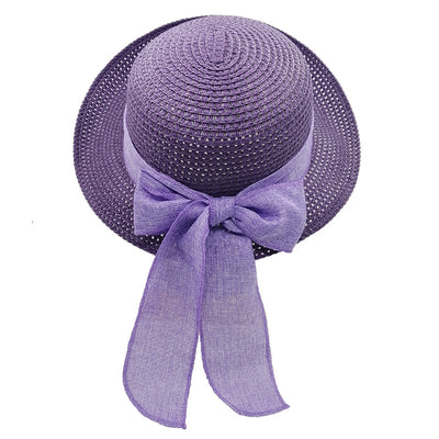 Sombrero de Playa Plegable con Moño para Mujer - Image 35