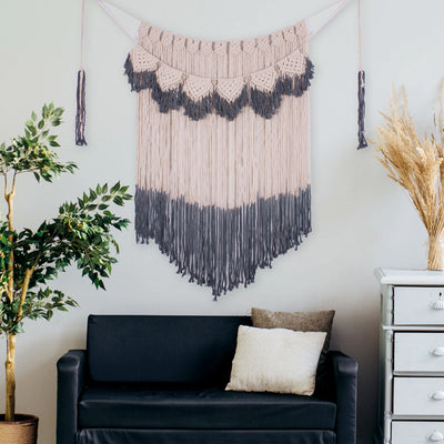 Tapiz Bohemio Degradado Tejido a Mano para Pared
