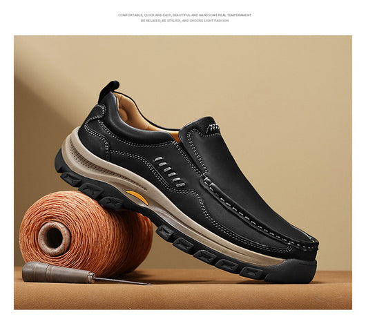 Zapatos de Cuero Casual Estilo Británico para Senderismo y Outdoor - Image 27