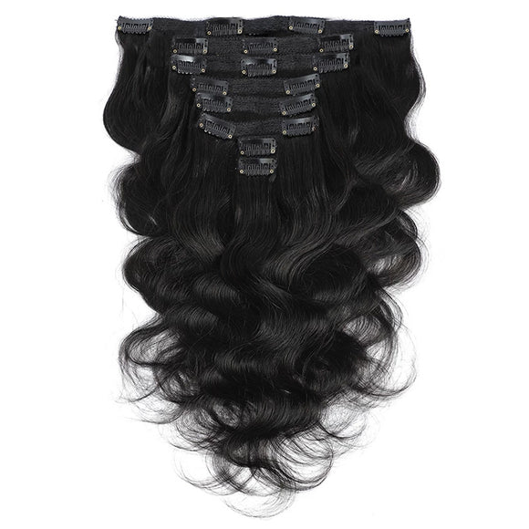 Extensiones de Cabello Humano con Clip - Volumen Instantáneo