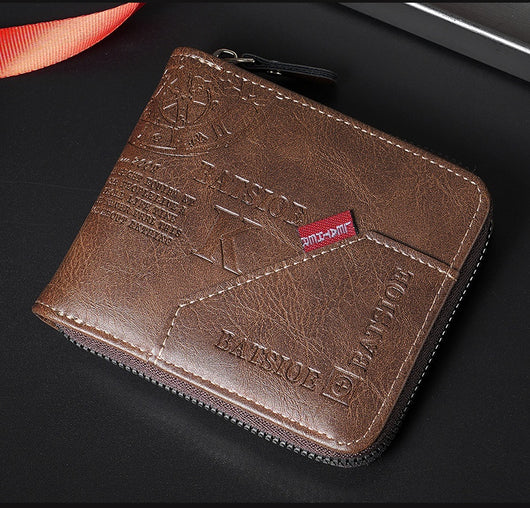 Billetera Vintage Bifold para Hombre - Estilo Europeo y Americano - Image 9