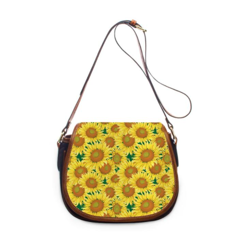 Bolso de Cuero para Mujer con Estampado de Girasoles - Image 17