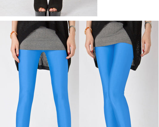 Leggings de Seda Helada Brillante Talla Grande Ajustados Elásticos Premium - Image 2