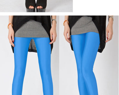 Leggings de Seda Helada Brillante Talla Grande Ajustados Elásticos Premium - Image 2