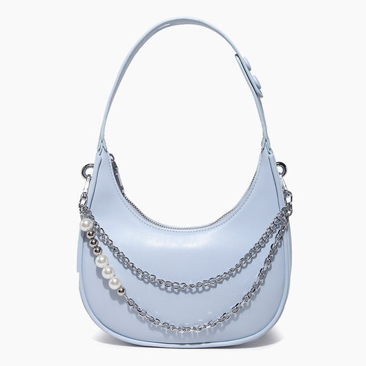 Bolso Bandolera de Cadena Perla con Asa de Hombro - Image 5