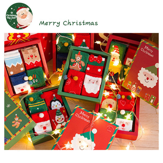 Set de Calcetines Navideños Padre e Hijo con Forro Aterciopelado - Image 4