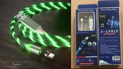 Cable de Carga Magnético Rápido con LED - USB Tipo-C, Micro USB y Lightning - Image 26