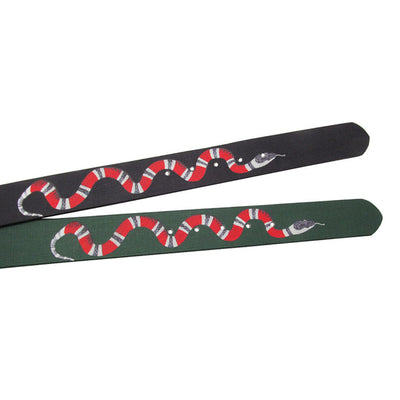 Cinturón de Cuero Genuino con Hebilla de Serpiente para Hombre - Image 10