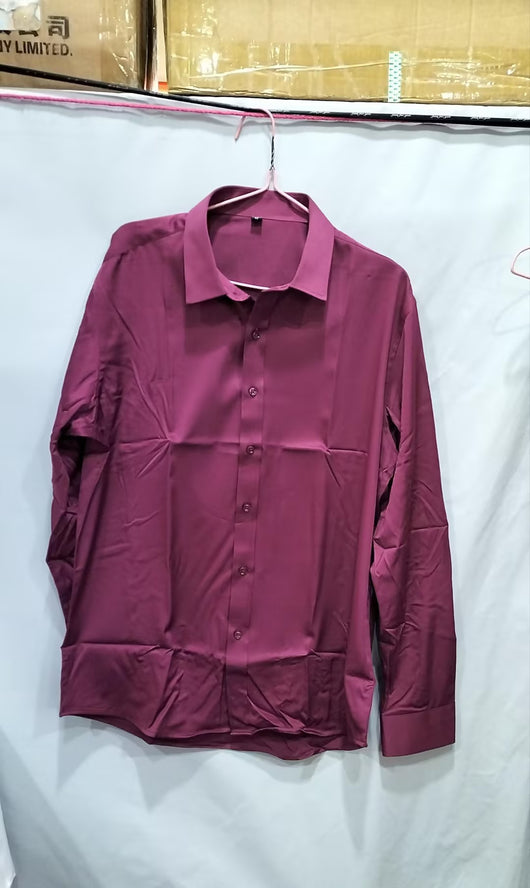 Camisa Ejecutiva de Manga Larga Color Sólido - Image 11