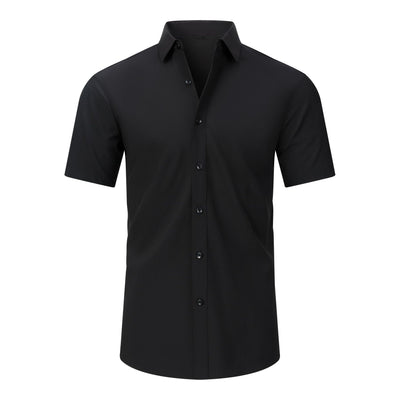 Camisa Elástica Manga Corta para Hombre Talla Grande - Image 22