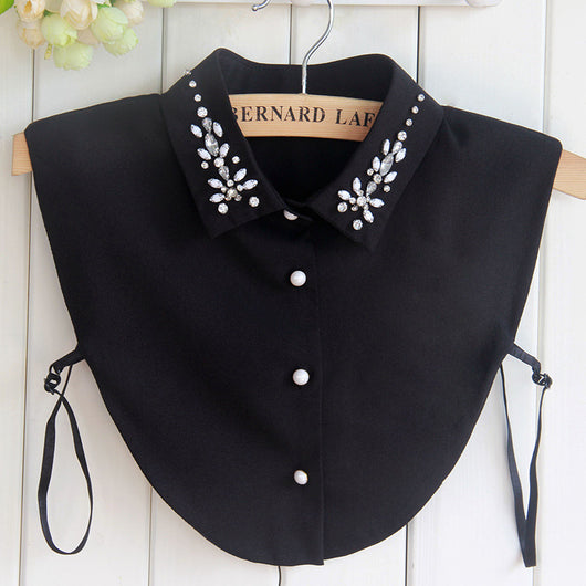 Cuello Postizo de Gasa con Strass para Mujer - Image 8
