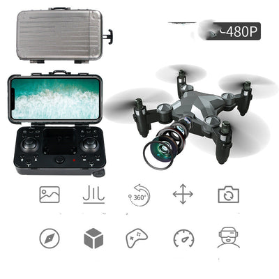 Dron Cuadricóptero Plegable con Cámara Aérea y Control Remoto para Niños - Image 12